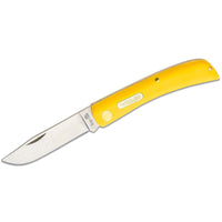 Schrade Knife - Imperial Yellow POM Handle Silver Steel Blade Sodbuster | SCIMP22Y ,