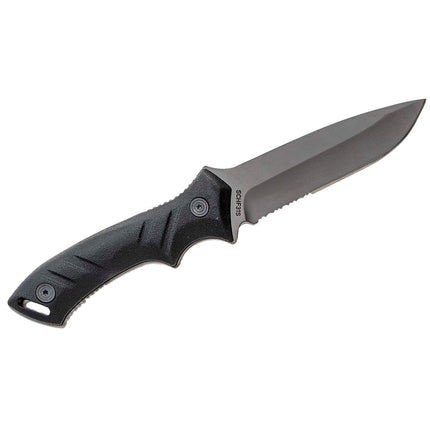 Schrade Knife - Nylon Sheath Black TPE Handle Fixed stainless Steel Blade | SCHF31S ,