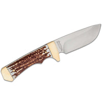 Schrade Knife - Uncle Henry Brown Stagalon Handle Elk Hunter, 8.4 inch | SC1116404 ,