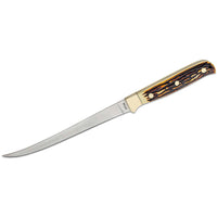 Schrade Knife - Uncle Henry Delrin Stag Handle Steelhead Fillet, 12 inch | SC167UH ,