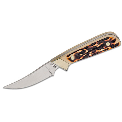 Schrade Knife - Uncle Henry Wolverine Hunter Staglon Handle Steel Blade | SC162UH ,