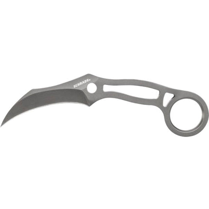 Schrade Neck Knife - Thermoplastic Sheath Skeletonized Handle Karambit | SCH111 ,