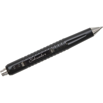 Schrade Pen - Black Aluminum Material Construction Tactical Push Button | SCPEN9BK ,
