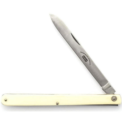 Schrade Sampler Knife - Steel Blade Faux Ivory Color Handle Fruit and Melon | SCSS105 ,