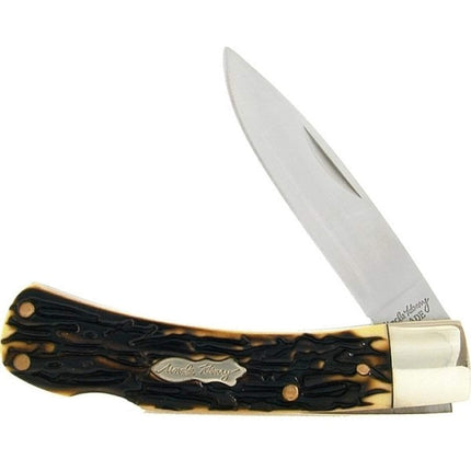 Schrade Uncle Henry Pocket Knife - Bruin Lockback Drop Point Blade Folding | 5UH ,