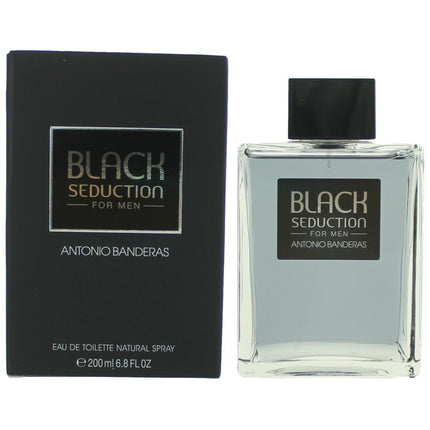 Seduction in Black by Antonio Banderas, 6.8 oz Eau de Toilette Spray for Men ,