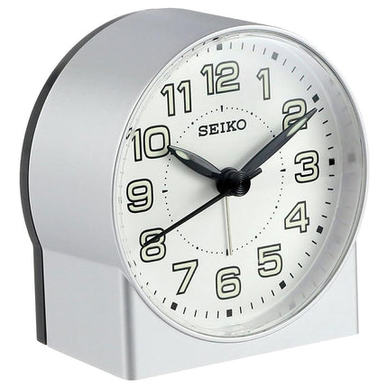 Seiko Alarm Clock - Emerson White Dial Quartz Beep | QHE084SLH ,