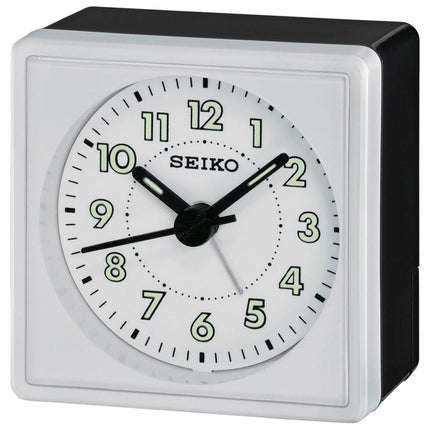 Seiko Alarm Clock - Mika White Dial Quartz Beep | QHE083WLH ,