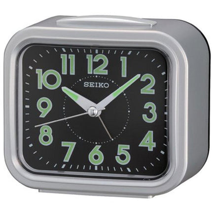 Seiko Alarm Clock - Nori Quartz Silver Tone | QHK023SLH ,