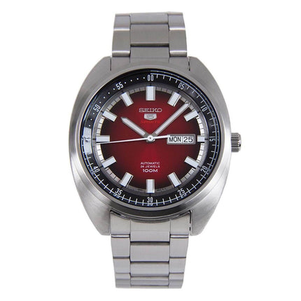 Seiko Bracelet Watch - 5 Sports Turtle Automatic Black & Red Gradation Dial | SRPB17K1 ,