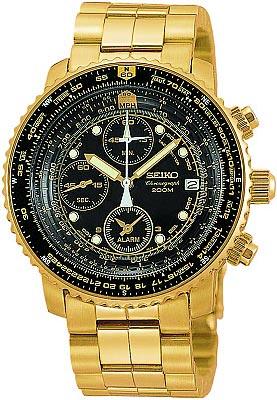 Seiko Flight Computer Alarm Chronograph SNA414 ,