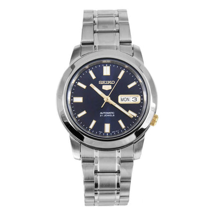 Seiko Men's Automatic Watch - 5 Blue Dial Steel Bracelet Watch | SNKK11K1 ,