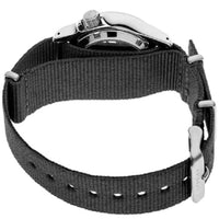 Seiko Men's Automatic Watch - 5 Sports Power Reserve Black Dial Nylon Strap | SRPE67K1 ,
