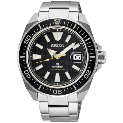 Seiko Men's Automatic Watch - Prospex King Samurai Black Dial SS Bracelet | SRPE35K1 ,
