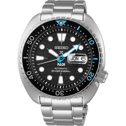 Seiko Men's Automatic Watch - Prospex Padi Power Reserve Black Dial Steel | SRPG19K1 ,