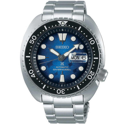 Seiko Men's Automatic Watch - Prospex Save the Ocean Blue Dial Bracelet | SRPE39K1 ,