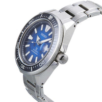 Seiko Men's Automatic Watch - Prospex Save the Ocean Blue Dial SS Bracelet | SRPE33K1 ,