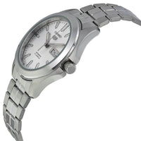 Seiko Men's Automatic Watch - Seiko 5 Day-Date Silver Tone Dial Bracelet | SNKK87K1 ,