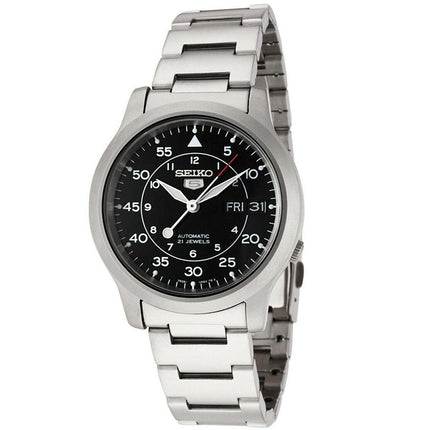 Seiko Men's Automatic Watch - Series 5 Day-Date Stainless Steel Bracelet | SNK809K1 ,