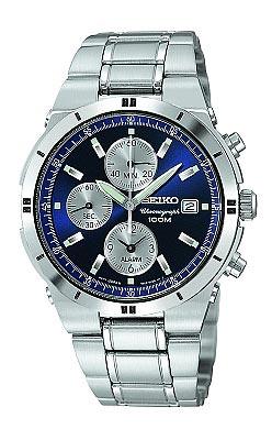Seiko Men's Bracelet Alarm Chronograph SNA695 ,