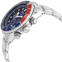 Seiko Men's Chronograph Watch - Prospex Solar Blue Dial Silver Bracelet | SSC783P1 ,