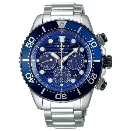 Seiko Men's Chronograph Watch - Prospex Stainless Steel Bracelet | SSC675 ,