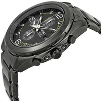 Seiko Men's Chronograph Watch - Solar Black IP Stainless Steel Bracelet | SSC217P1 ,