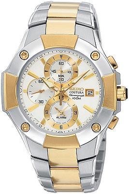 Seiko Men's Coutura Alarm Chronograph Watch SNAC74 ,