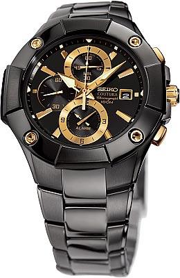 Seiko Men's Coutura Alarm Chronograph Watch SNAC75 ,