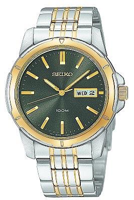 Seiko Men's Day Date Quartz Watch SGG786 ,