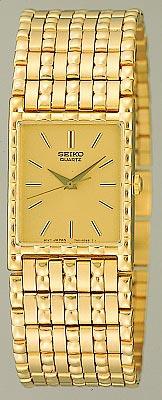 Seiko Men's Gold Plated Quartz Watch SFR312 ,