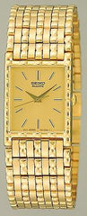 Seiko Men's Gold Plated Quartz Watch SFR312