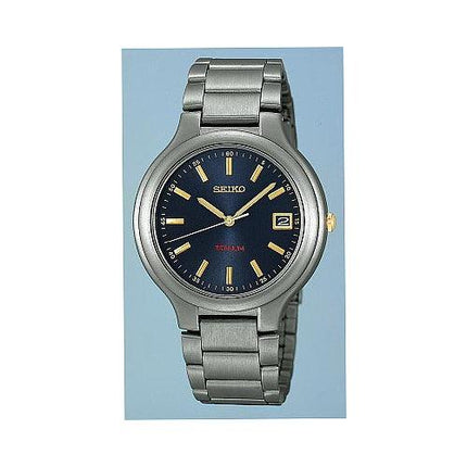 Seiko Men's Mid-Size Quartz Titanium Watch SGD301 ,