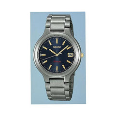 Seiko Men's Mid-Size Quartz Titanium Watch SGD301