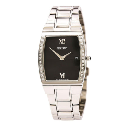 Seiko Men's Quartz Diamond Watch SKP319 ,