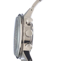 Seiko Men's Quartz Watch - Chronograph Black Dial Titanium Bracelet | SSB389P1 ,