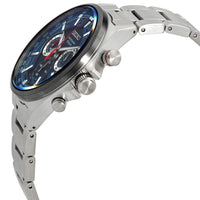 Seiko Men's Quartz Watch - Chronograph Blue Dial Stainless Steel Bracelet | SSB407P1 ,