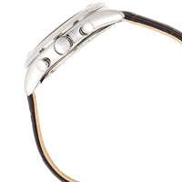 Seiko Men's Quartz Watch - Chronograph Champagne Dial Brown Leather Strap | SSB293P1 ,