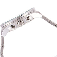 Seiko Men's Quartz Watch - Chronograph White Dial Stainless Steel Bracelet | SSB297P1 ,