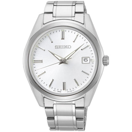 Seiko Men's Quartz Watch - Classic Silver Dial Stainless Steel Bracelet | SUR307P1 ,