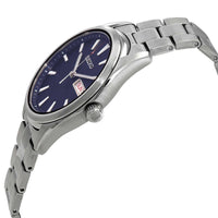 Seiko Men's Quartz Watch - Day-Date Blue Dial Silver Tone Steel Bracelet | SUR341P1 ,