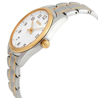 Seiko Men's Quartz Watch - Discover More White Dial Two Tone Bracelet | SUR460P1 ,