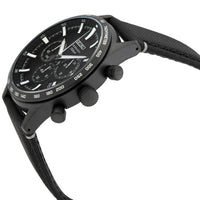 Seiko Men's Quartz Watch - Dress Chrono Black Stainless Steel Case Strap | SSB417P1 ,