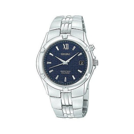 Seiko Men's SS Perpetual Calendar Watch SNQ067 ,