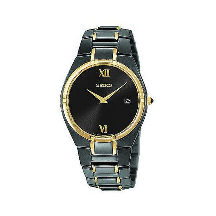 Seiko Men's Titanium Carbon Nitride Plated Quartz Watch SKP310 ,