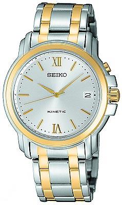 Seiko Men's Two Tone Kinetic Watch SKH640 ,