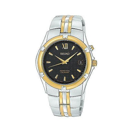 Seiko Men's Two Tone Perpetual Calendar Watch SNQ068 ,