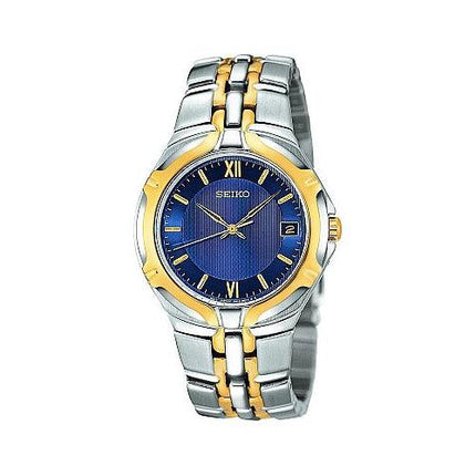 Seiko Men's Two Tone Quartz Bracelet Watch SGE514 ,