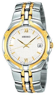 Seiko Men's Two Tone Quartz Bracelet Watch SGEB58 ,