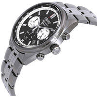 Seiko Men's Watch - Chronograph Black Dial Silver Stainless Steel Bracelet | SSB429P1 ,